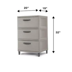 3 Drawer Storage Cabinet Gray - Brightroom™: Plastic Utility Storage Drawers, Universal Organization, No Assembly Required 11 3 Drawer Storage Cabinet Gray - Brightroom™: Plastic Utility Storage Drawers, Universal Organization, No Assembly Required -Brightroom GUEST a2c50798 8e68 47ba b739 503eb0339439