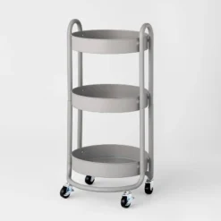 3 Tier Round Metal Utility Cart - Brightroom™ 9 3 Tier Round Metal Utility Cart - Brightroom™ -Brightroom GUEST a3f8786e 2813 41c1 b303 d6f067556317