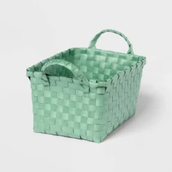Woven Plastic Basket Small - Brightroom™ 10 Woven Plastic Basket Small - Brightroom™ -Brightroom GUEST a4d0176f 2a79 4296 a9ef fc1f783e4557