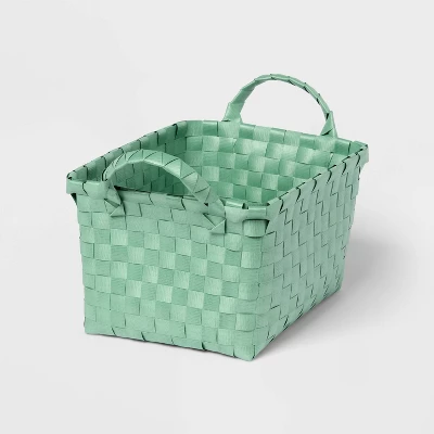 Woven Plastic Basket Small - Brightroom™ 6 Woven Plastic Basket Small - Brightroom™ - Image 4