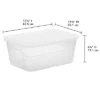 16qt Clear Storage Box With Lid White - Brightroom™ -Brightroom GUEST ab290166 2d57 4334 81d3 640a8635298d