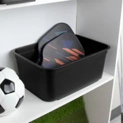 Folio Heavy Duty Storage Bin - Brightroom™: Black Plastic, Stackable, Portable, Universal Storage, 18.6 Volume Capacity 13 Folio Heavy Duty Storage Bin - Brightroom™: Black Plastic, Stackable, Portable, Universal Storage, 18.6 Volume Capacity -Brightroom GUEST b0506f8c af4a 42a7 8cd7 f9369cdee46e