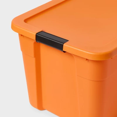 20gal Halloween Latching Storage Tote Orange - Brightroom™ 4 20gal Halloween Latching Storage Tote Orange - Brightroom™ - Image 2
