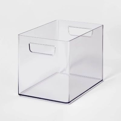 Bathroom Organizer Bin With Handles Clear - Brightroom™ 8 Bathroom Organizer Bin With Handles Clear - Brightroom™ - Image 6