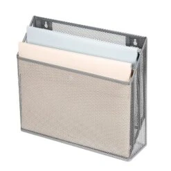 Mesh Hanging File Sorter With Keyholes Silver - Brightroom™: Steel File Organizer & Holder, Hanging Storage Bin 8 Mesh Hanging File Sorter With Keyholes Silver - Brightroom™: Steel File Organizer & Holder, Hanging Storage Bin -Brightroom GUEST b962d082 af4e 4a2b 885a 47670734af09