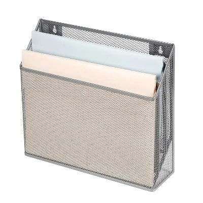 Mesh Hanging File Sorter With Keyholes Silver - Brightroom™: Steel File Organizer & Holder, Hanging Storage Bin 5 Mesh Hanging File Sorter With Keyholes Silver - Brightroom™: Steel File Organizer & Holder, Hanging Storage Bin - Image 4