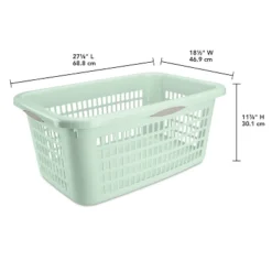 2bu Laundry Basket Green - Brightroom™: Portable Plastic Clothes Organizer With Built-In Handles, 70.4L Capacity 11 2bu Laundry Basket Green - Brightroom™: Portable Plastic Clothes Organizer With Built-In Handles, 70.4L Capacity -Brightroom GUEST bf6d6838 7b62 4ace b231 ccf3540e846b