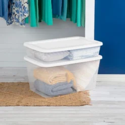 41qt Clear Under Bed Storage Box White - Brightroom™ 16 41qt Clear Under Bed Storage Box White - Brightroom™ -Brightroom GUEST c39c8946 9357 4a99 97a3 8b169b928f91