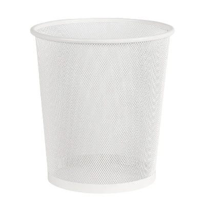 Mesh Waste Basket White - Brightroom™: Steel Indoor Trash Can, Nonslip Base, Fingerprint-Resistant, 3 Gallon Capacity 3 Mesh Waste Basket White - Brightroom™: Steel Indoor Trash Can, Nonslip Base, Fingerprint-Resistant, 3 Gallon Capacity
