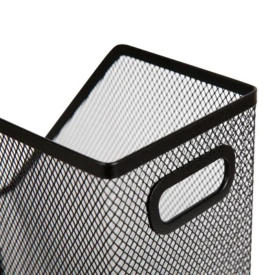 Mesh Magazine File Black - Brightroom™: Steel File Organizer & Holder, 12" H, No Assembly Required 4 Mesh Magazine File Black - Brightroom™: Steel File Organizer & Holder, 12" H, No Assembly Required - Image 2