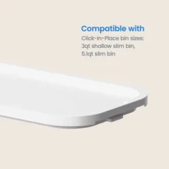 Click In Place Slim Lid For Plastic Storage Bins For Home And Office Organization White - Brightroom™ 13 Click In Place Slim Lid For Plastic Storage Bins For Home And Office Organization White - Brightroom™ -Brightroom GUEST c85454ab 91be 4df1 ad1e 2e41830dd455