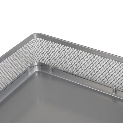 Mesh Stacking Letter Tray With Wide Side Opening Silver - Brightroom™: Steel File Organizer & Letter Tray Holder 3 Mesh Stacking Letter Tray With Wide Side Opening Silver - Brightroom™: Steel File Organizer & Letter Tray Holder
