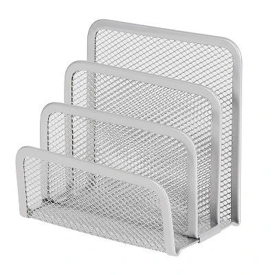 Mesh Letter Sorter - Brightroom™: Steel Desk Organizer, Silver Mail & Letter Holder, Office File Organizer, 5.5"x3"x5.06" 3 Mesh Letter Sorter - Brightroom™: Steel Desk Organizer, Silver Mail & Letter Holder, Office File Organizer, 5.5"x3"x5.06"