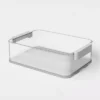 Click In Place 10qt Clear Plastic Storage Bin With White Latch For Home And Office Organization - Brightroom™ 2 Click In Place 10qt Clear Plastic Storage Bin With White Latch For Home And Office Organization - Brightroom™ -Brightroom GUEST db4e3951 2cf9 4930 ad6e 7e8023d58a28