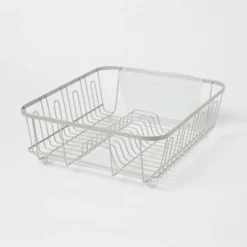 Large Steel Dish Drainer Brushed Nickel - Brightroom™: Freestanding Dish Drying Rack With Utensil Holder 7 Large Steel Dish Drainer Brushed Nickel - Brightroom™: Freestanding Dish Drying Rack With Utensil Holder -Brightroom GUEST ddbf9fa4 54a6 46b5 987f bc8dc5a8b863