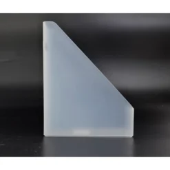 Plastic Magazine File Clear - Brightroom™: Acrylic File Organizer & Holder, 1 Compartment, 12" Height, No Assembly Required