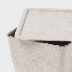 Lidded Felt With Lid Oatmeal - Brightroom™ 6 Lidded Felt With Lid Oatmeal - Brightroom™ -Brightroom GUEST e4fc0798 fc26 44b7 8f4b f083ce289c66