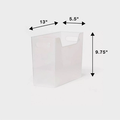 Medium Multipurpose Storage Bin Clear - Brightroom™ 5 Medium Multipurpose Storage Bin Clear - Brightroom™ - Image 3