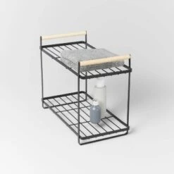 Wood Handle Tiered Vanity Organizer Black - Brightroom™ 7 Wood Handle Tiered Vanity Organizer Black - Brightroom™ -Brightroom GUEST ef9f504c 19ce 47b2 a3eb d9c7c36c8651