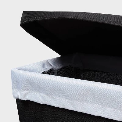 Laundry Hamper With Lift Liner And Lid Black - Brightroom™ 4 Laundry Hamper With Lift Liner And Lid Black - Brightroom™ - Image 2