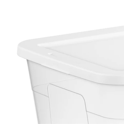 56qt Clear Non-Latching Storage Box With White Lid - Brightroom™ 9 56qt Clear Non-Latching Storage Box With White Lid - Brightroom™ - Image 7
