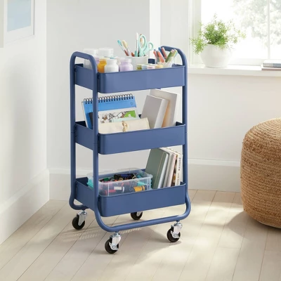 3 Tier Metal Utility Cart - Brightroom™ 3 3 Tier Metal Utility Cart - Brightroom™